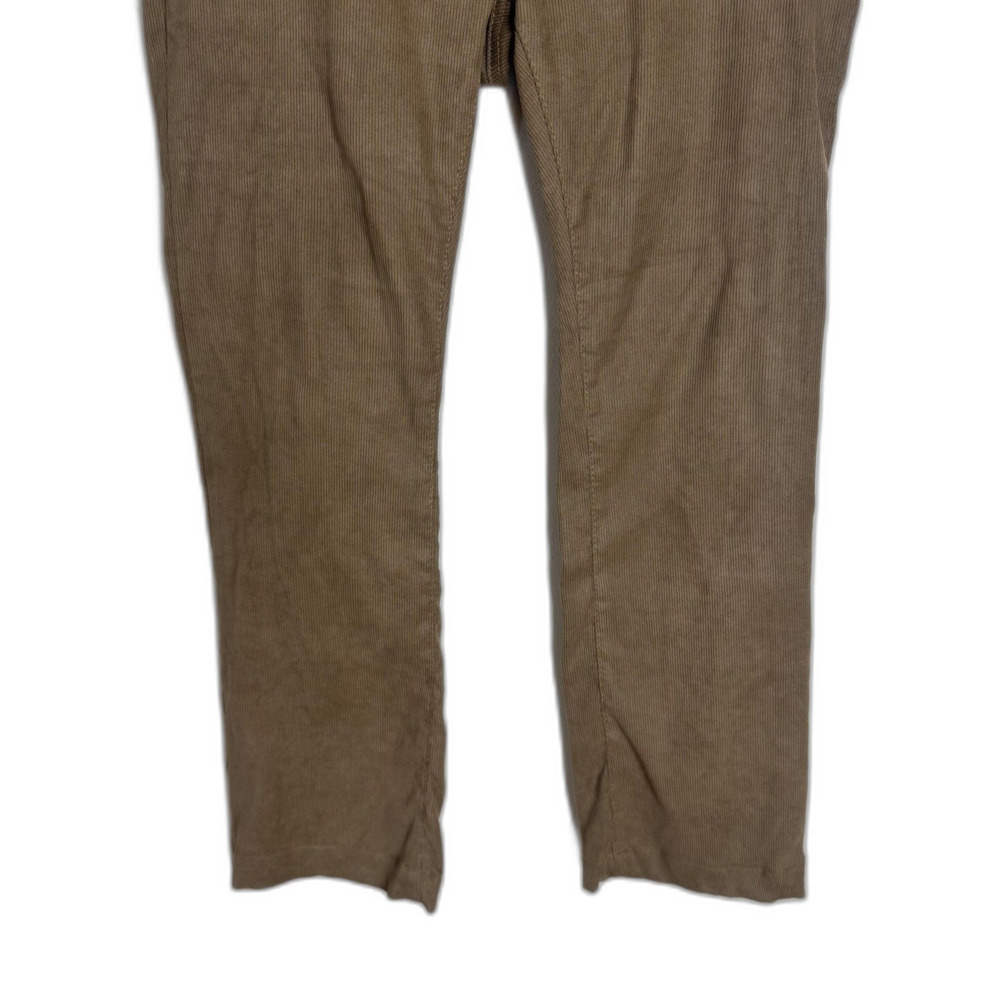Flog Pants Womens 30 Brown Corduroy‎ Pull On Elastic Waist Straight Leg Casual - Picture 3 of 12